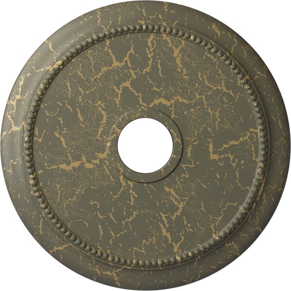 Ekena Millwork Crendon Medallion (Canopies up to 4 3/8"), 24 1/8"OD x 4 3/8"ID x 2 1/4"P, Witch Hazel Crackle CM24CRWHC - main